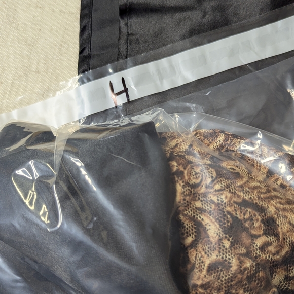 Gilligan & O'Malley Leopard Lace Maxi Nightgown M Slit Valentine's Sexy - Picture 13 of 13